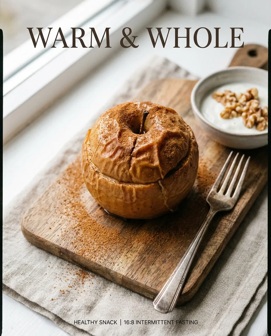 Manzana al horno con canela